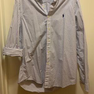 Navy and white Ralph Lauren button down